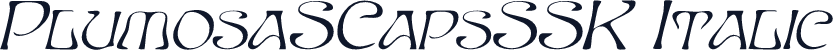 PlumosaSCapsSSK Italic