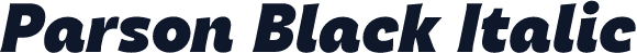 Parson Black Italic