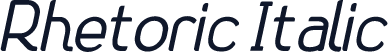 Rhetoric Italic