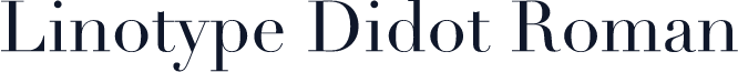 Linotype Didot Roman