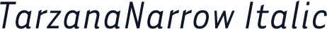 TarzanaNarrow Italic