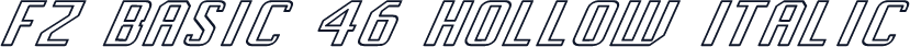 FZ BASIC 46 HOLLOW ITALIC