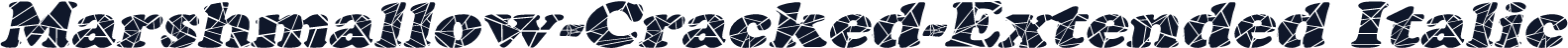 Marshmallow-Cracked-Extended Italic