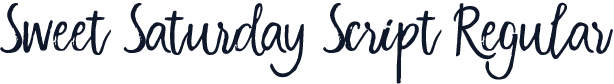 Sweet Saturday Script Regular