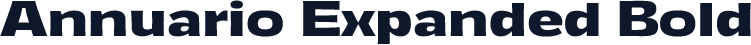 Annuario Expanded Bold