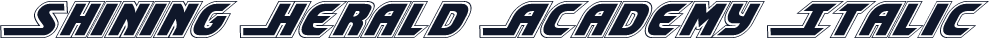 Shining Herald Academy Italic