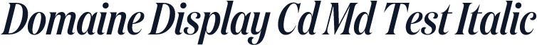 Domaine Display Cd Md Test Italic