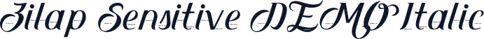 Zilap Sensitive DEMO Italic