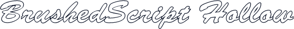 BrushedScript Hollow