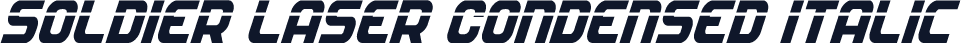 Soldier Laser Condensed Italic