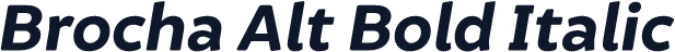 Brocha Alt Bold Italic