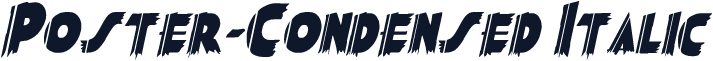 Poster-Condensed Italic