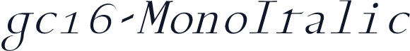 gc16-MonoItalic