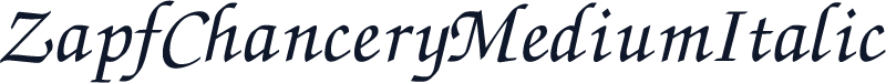 ZapfChanceryMediumItalic