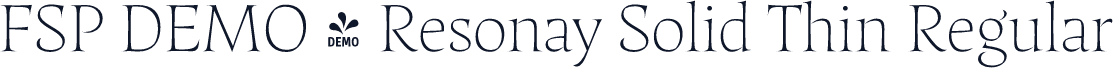 FSP DEMO - Resonay Solid Thin Regular