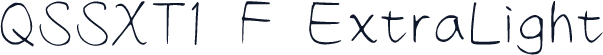QSSXT1 F ExtraLight