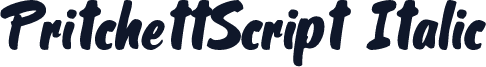 PritchettScript Italic