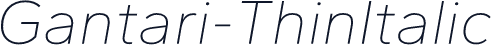 Gantari-ThinItalic