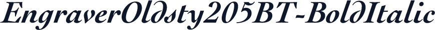 EngraverOldsty205BT-BoldItalic