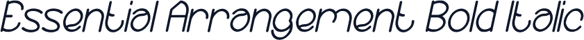 Essential Arrangement Bold Italic