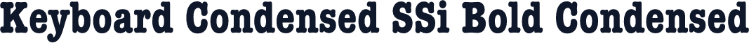 Keyboard Condensed SSi Bold Condensed