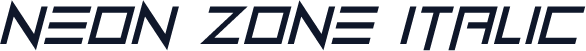 Neon Zone Italic