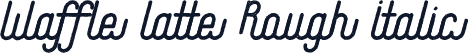 Waffle Latte Rough Italic