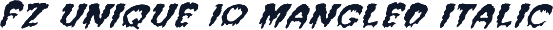 FZ UNIQUE 10 MANGLED ITALIC