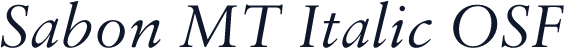 Sabon MT Italic OSF