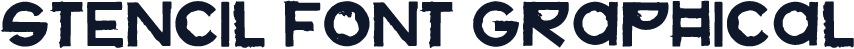 stencil font graphical
