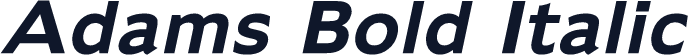 Adams Bold Italic