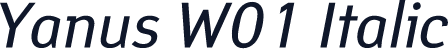 Yanus W01 Italic