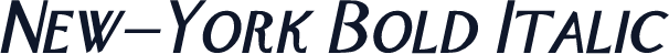 New-York Bold Italic