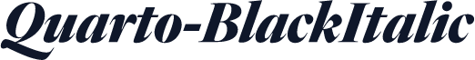 Quarto-BlackItalic