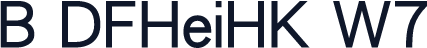 B DFHeiHK W7