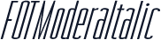 FOTModeraItalic