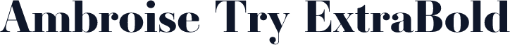 Ambroise Try ExtraBold