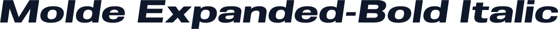 Molde Expanded-Bold Italic