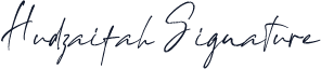 Hudzaifah Signature
