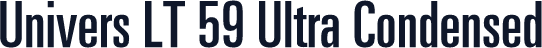 Univers LT 59 Ultra Condensed
