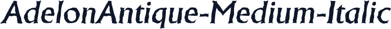 AdelonAntique-Medium-Italic
