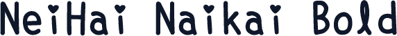 NeiHai Naikai Bold
