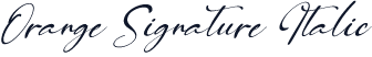 Orange Signature Italic