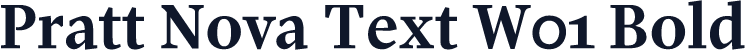 Pratt Nova Text W01 Bold