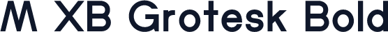M XB Grotesk Bold