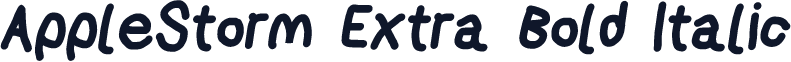 AppleStorm Extra Bold Italic