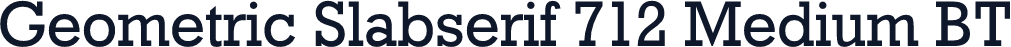 Geometric Slabserif 712 Medium BT