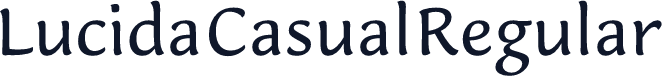Lucida Casual Regular