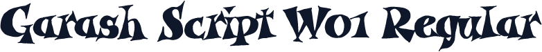 Garash Script W01 Regular