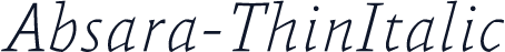 Absara-ThinItalic